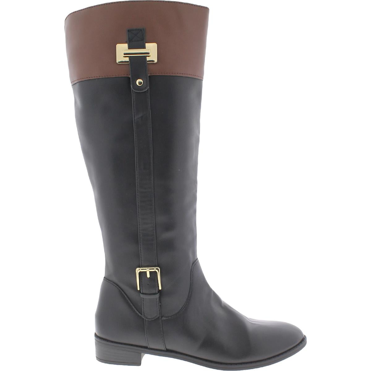 Deliee 2 Womens Wide Calf Knee-High Riding Boots