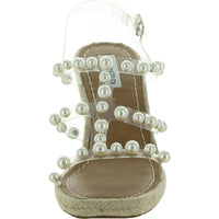 Upright Womens Rhinestone Slingback Espadrilles