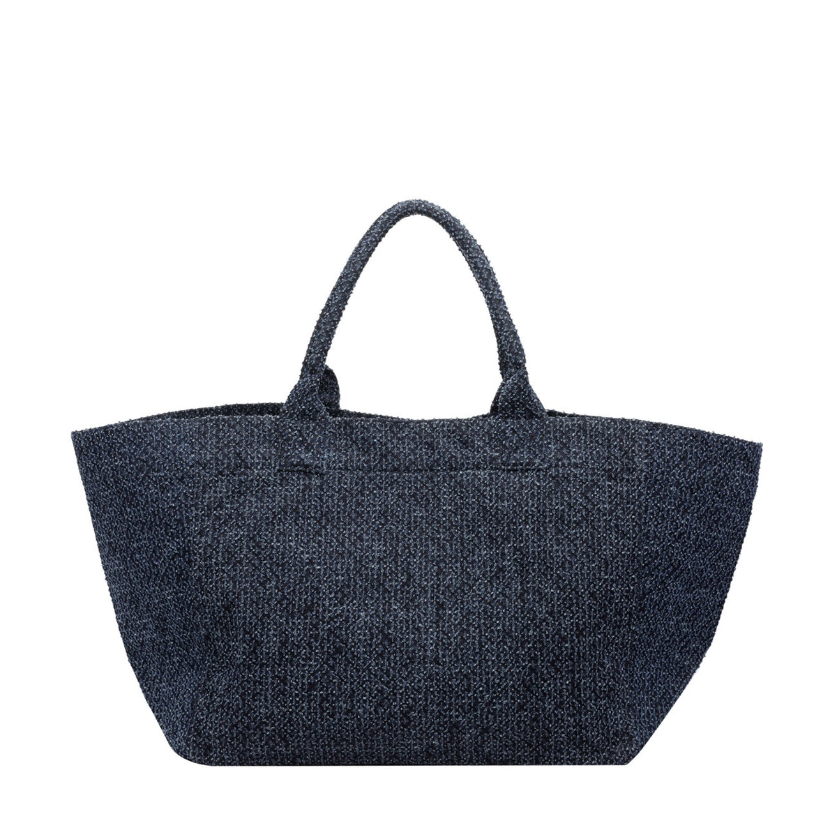 Ganni Women Xxl Bear Tweed Denim Shopper Bag