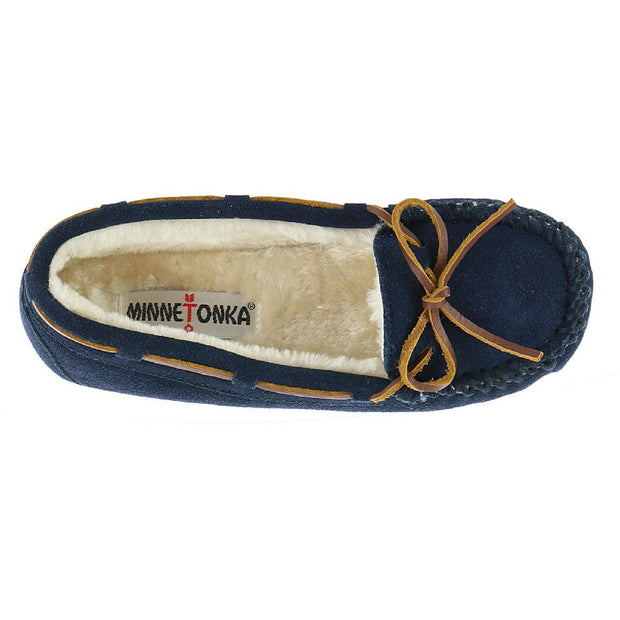 Lodge Trapper Womens Suede Faux Fur Lined Moccasins