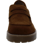 Derbr Womens Suede Slip-On Loafers
