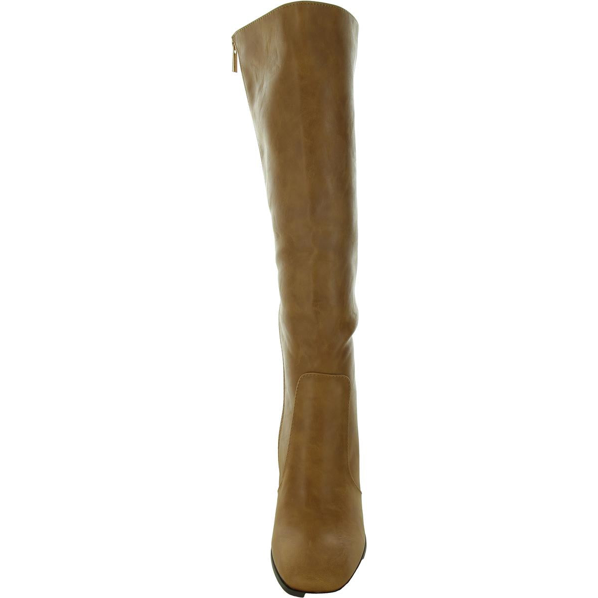 Kalina Womens Extra Wide Calf Leather Knee-High Boots