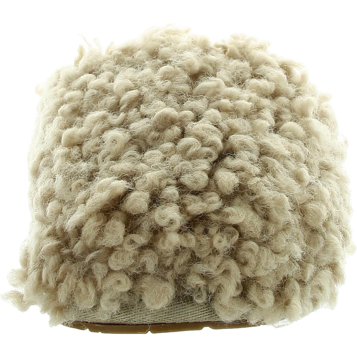 Maxi Curly Womens Textured Shearling Slide Slippers