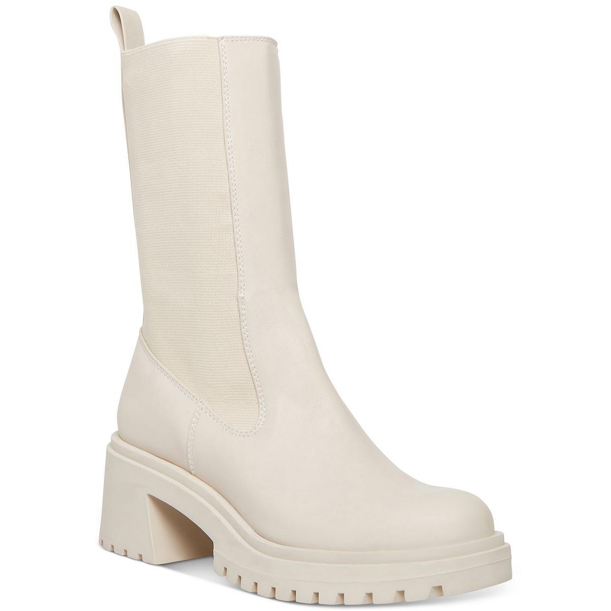 Hesitant Womens Stretch Mid-Calf Boots