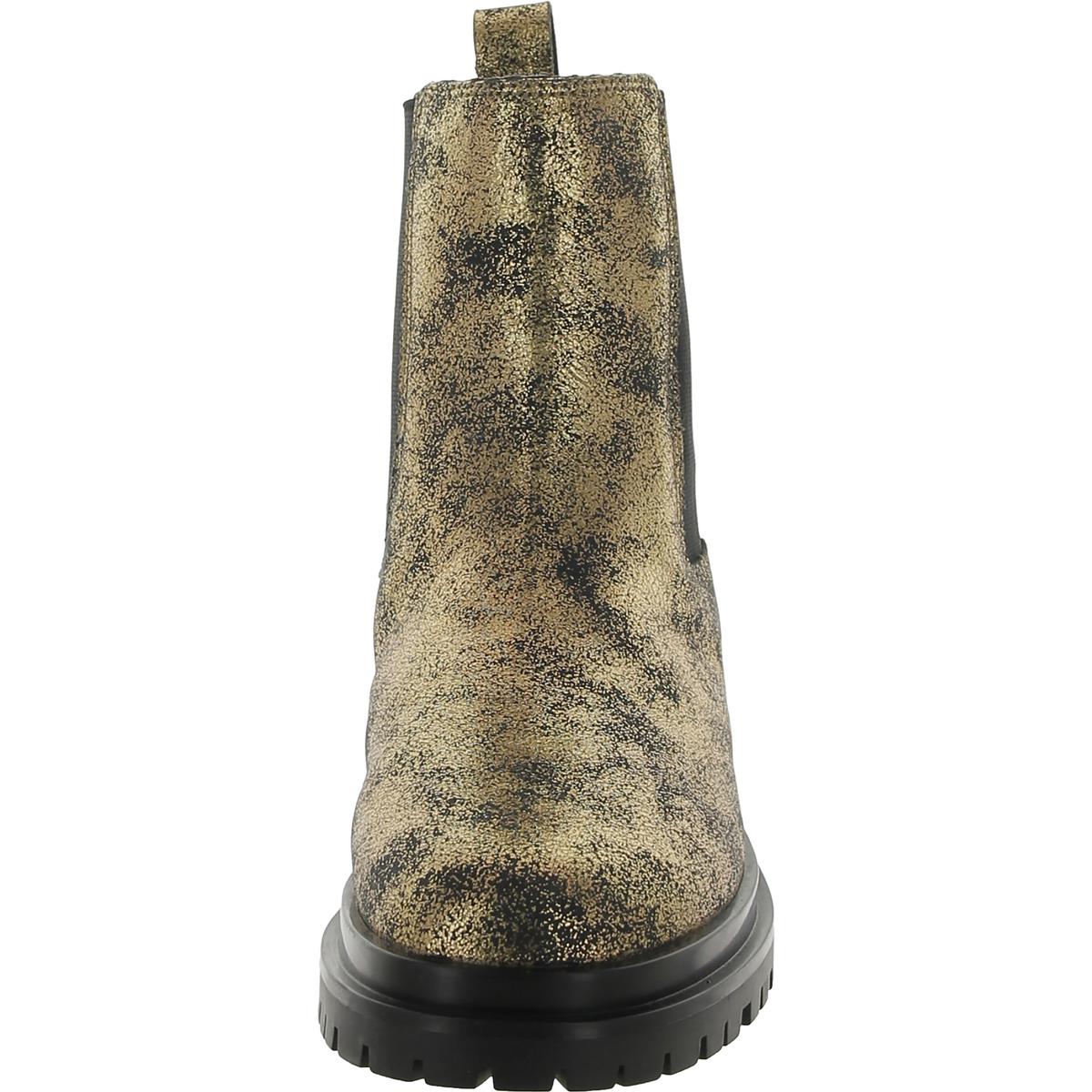 Corinne  Womens Lugged Sole Ankle Chelsea Boots