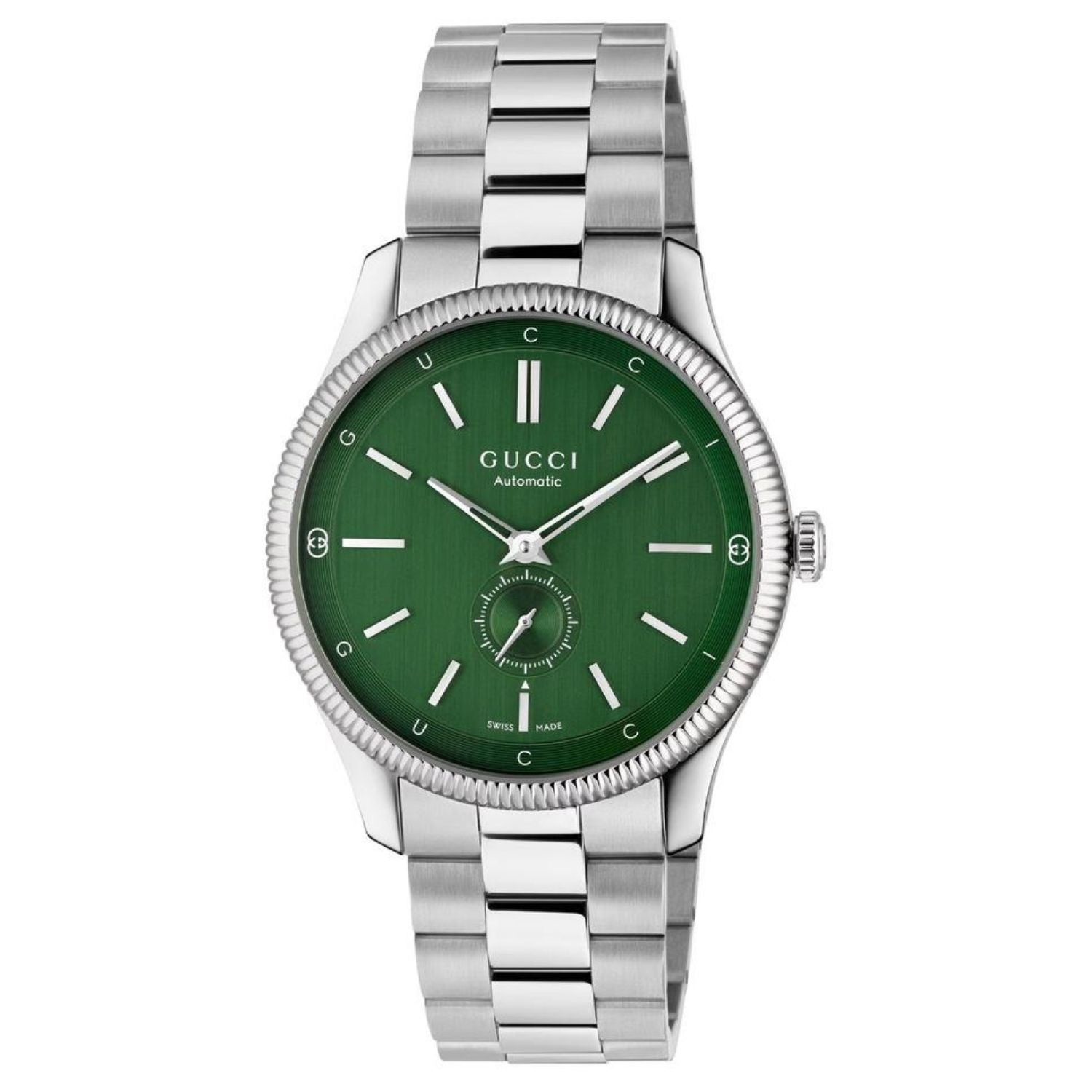 Gucci Gucci Men's Timeless Green Dial Watch - YA126397