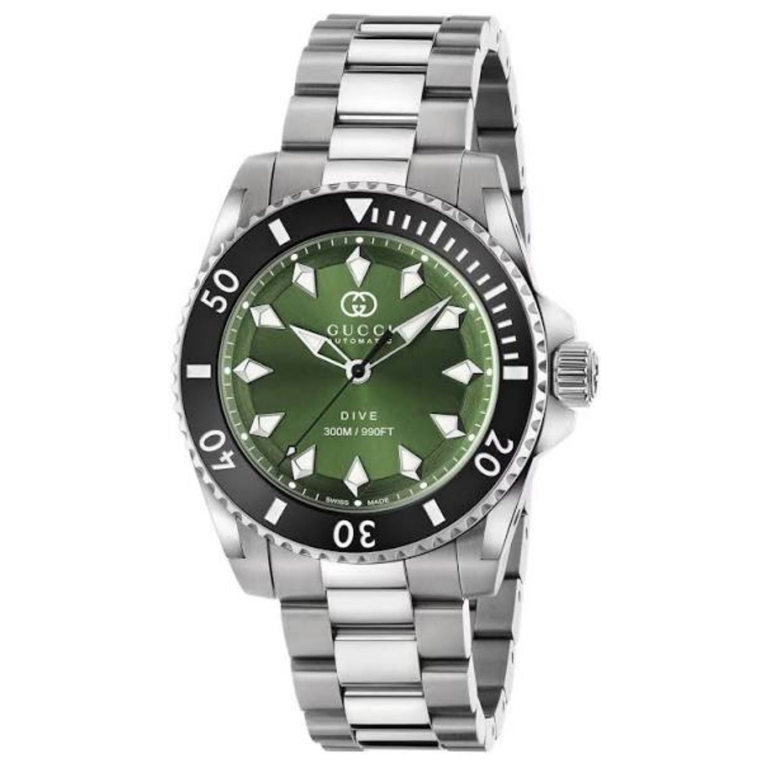 Gucci Gucci Men's Classic Green Dial Watch - YA136363