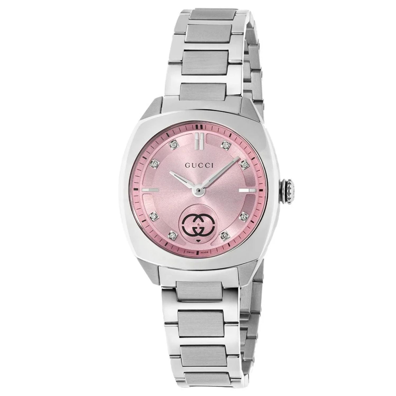 Gucci Gucci Women's Interlock Pink Dial Watch - YA142511