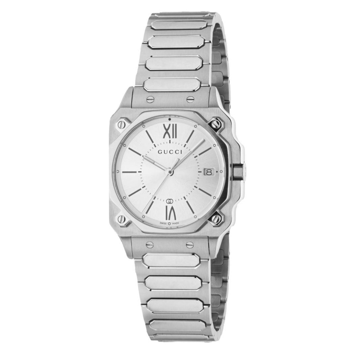 Gucci Gucci Women's G-flat White Dial Watch - YA166504