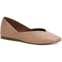 Lucky Brand Womens Alba Slip On Ballet Flats Dusty Sand Petite Croco