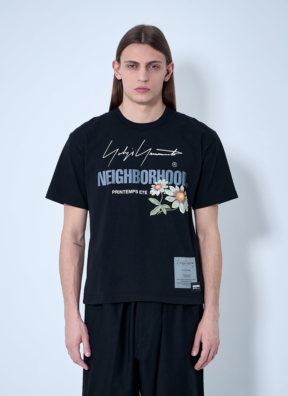 Yohji Yamamoto Men Logo Motif T-Shirt
