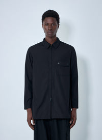 Yohji Yamamoto Men Chain Stitch Broad Zip Open Blouse