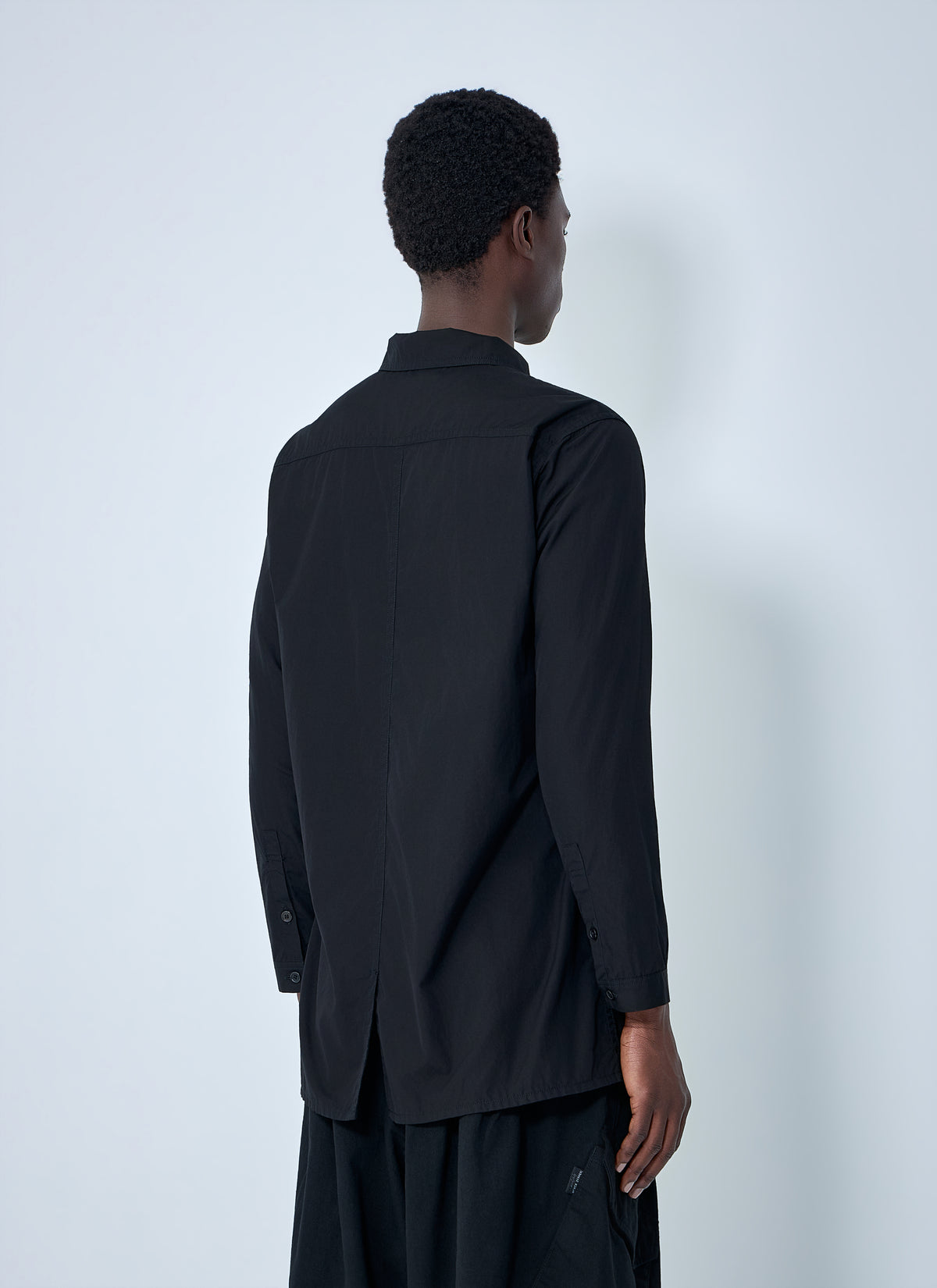 Yohji Yamamoto Men Chain Stitch Broad Zip Open Blouse