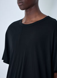 Yohji Yamamoto Men Diorama Jersey Asymmetry Hem T-Shirt