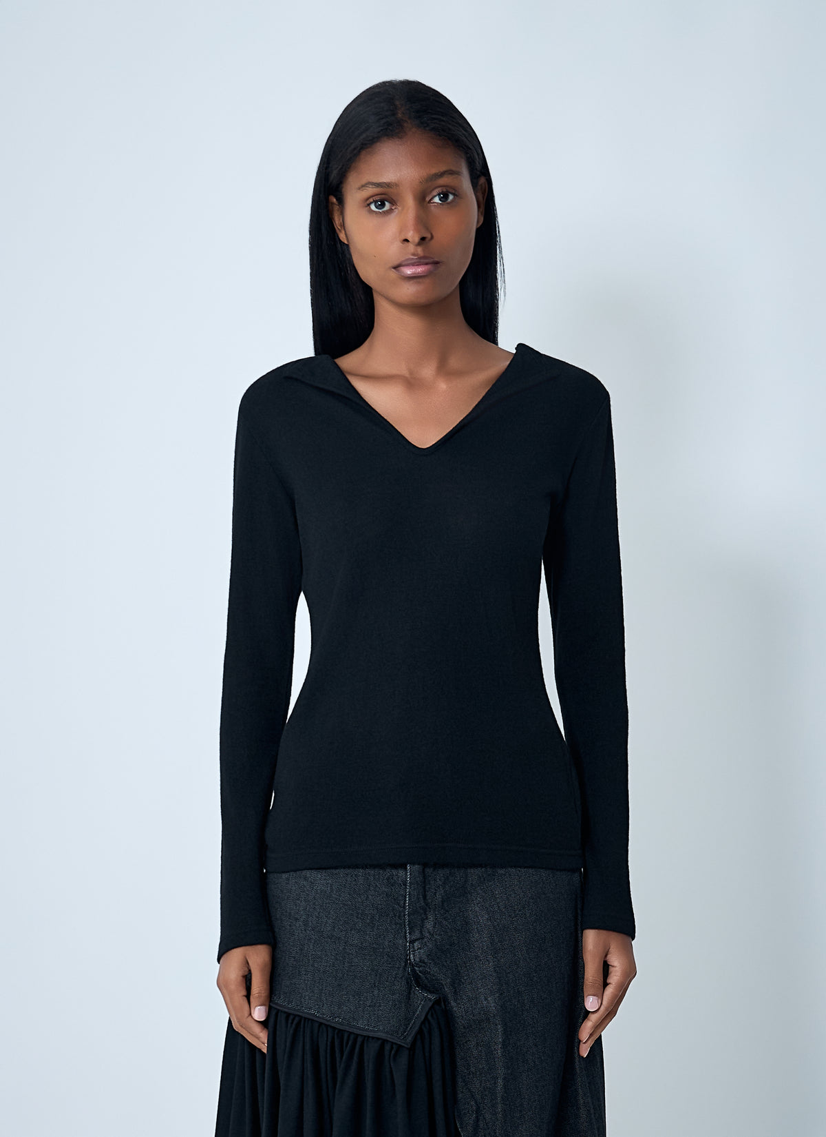 Yohji Yamamoto Women Lace-Up Wool Sweater