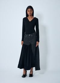 Yohji Yamamoto Women Lace-Up Wool Sweater