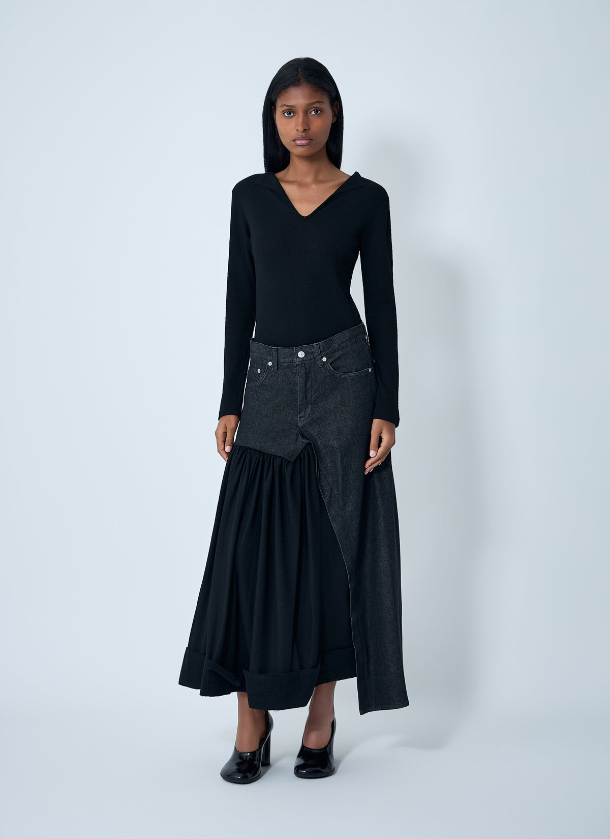 Yohji Yamamoto Women Lace-Up Wool Sweater