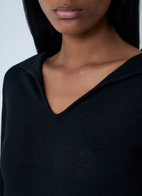 Yohji Yamamoto Women Lace-Up Wool Sweater