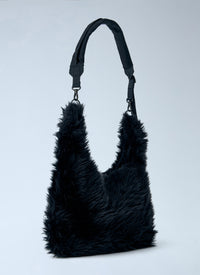 Yohji Yamamoto Women 3 Way Shoulder Strap Fur Bag