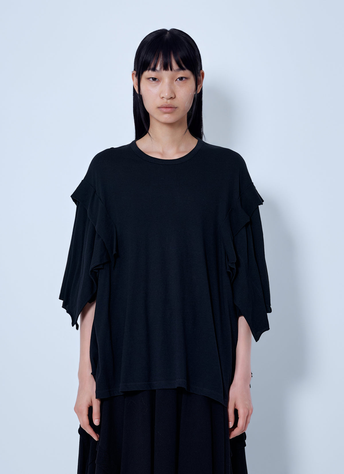 Yohji Yamamoto Women Draped Long Sleeve T-Shirt