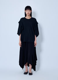 Yohji Yamamoto Women Draped Long Sleeve T-Shirt