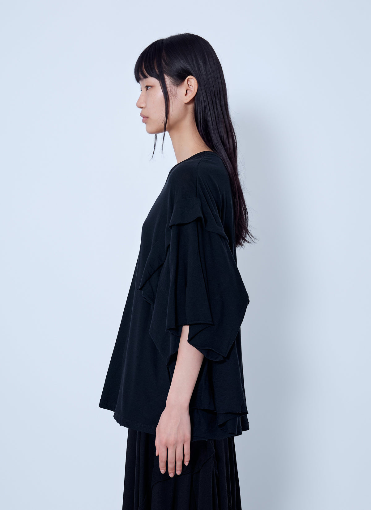 Yohji Yamamoto Women Draped Long Sleeve T-Shirt