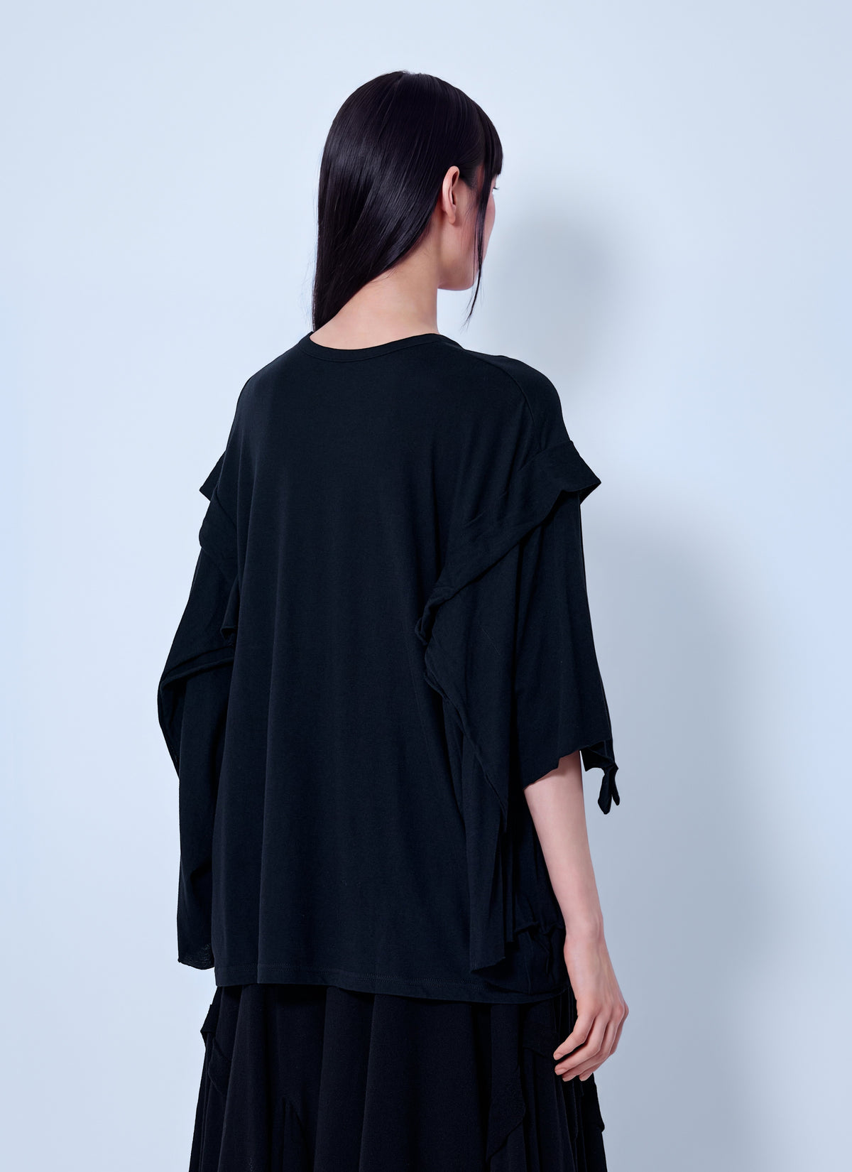 Yohji Yamamoto Women Draped Long Sleeve T-Shirt