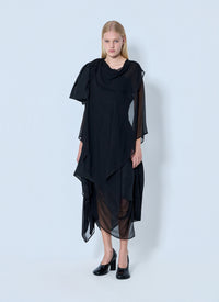 Yohji Yamamoto Women Asymmetric Layered Dress