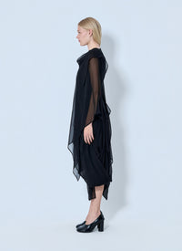 Yohji Yamamoto Women Asymmetric Layered Dress