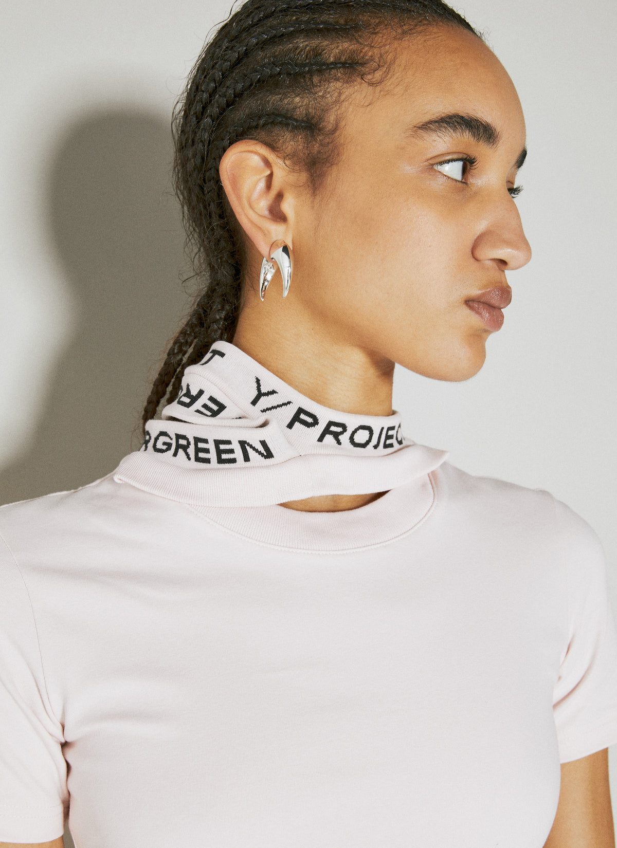 Y/Project Y/Project Women Triple Collar Fitted T-Shirt