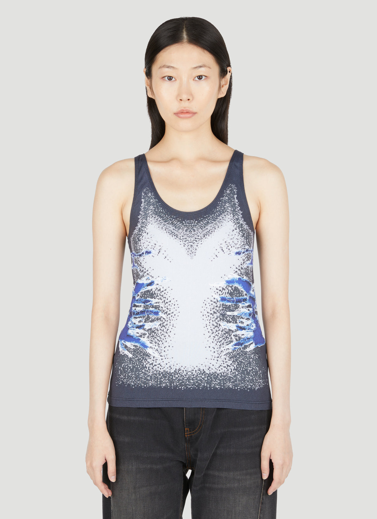 Y/Project Y/Project Women Whisker Print Tank Top