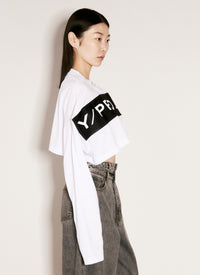 Y/Project Y/Project Women Scrunched Logo Print T-Shirt