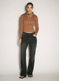Y/Project Women Pinched Shoulder Rib Sweater
