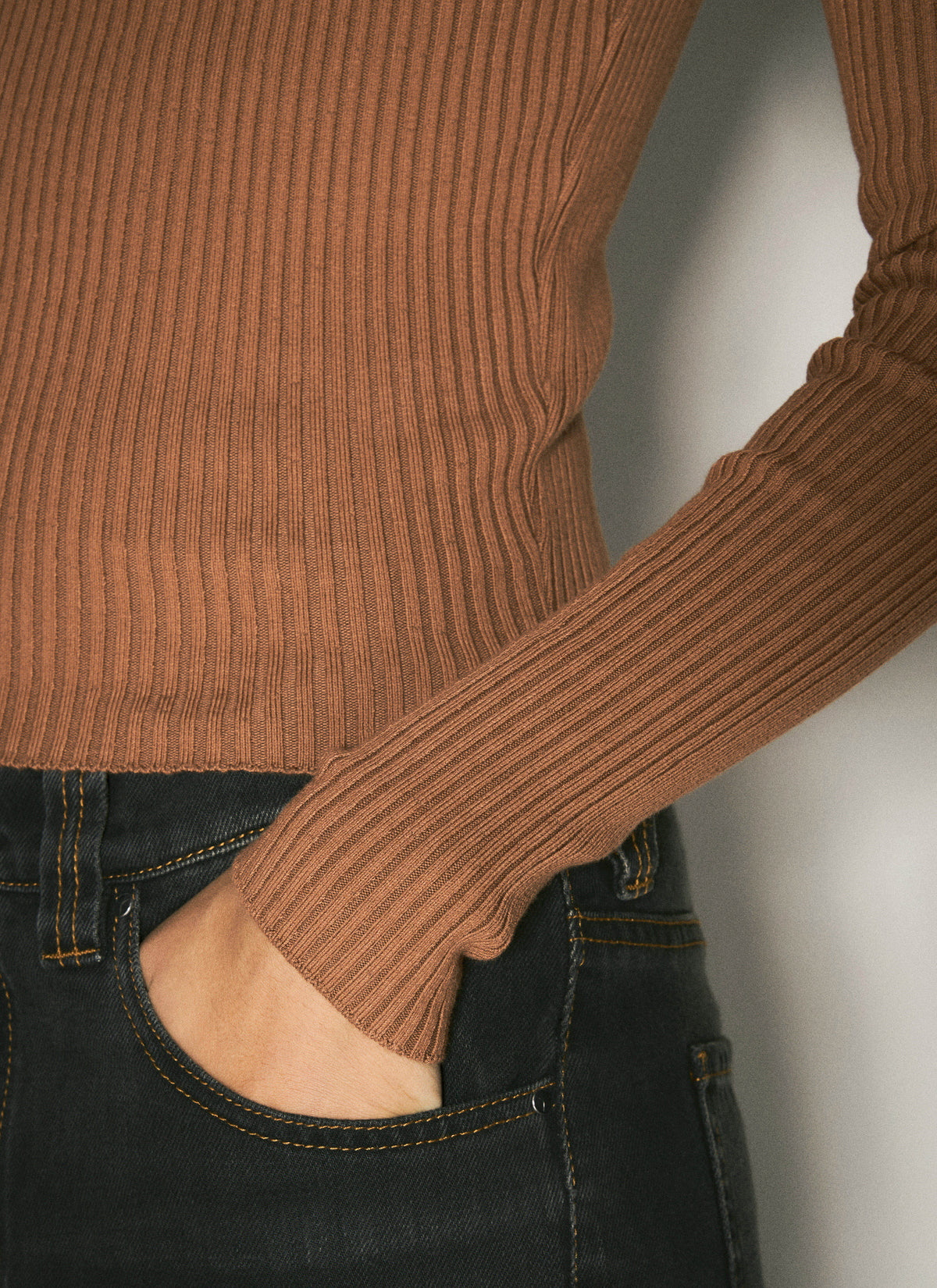 Y/Project Women Pinched Shoulder Rib Sweater