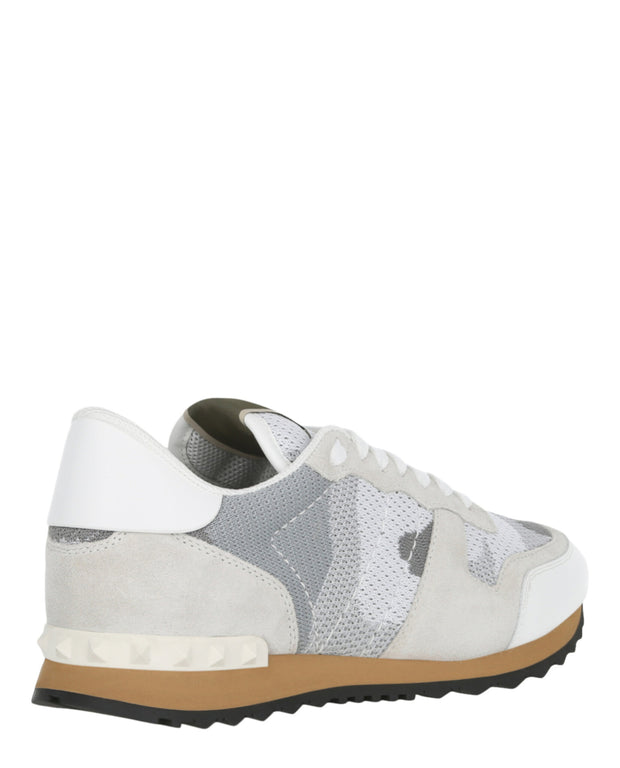 Valentino Mens Camouflage Rockrunner Sneakers