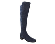 Stuart Weitzman Women's Allserve Nice Blue Suede Knee Boot