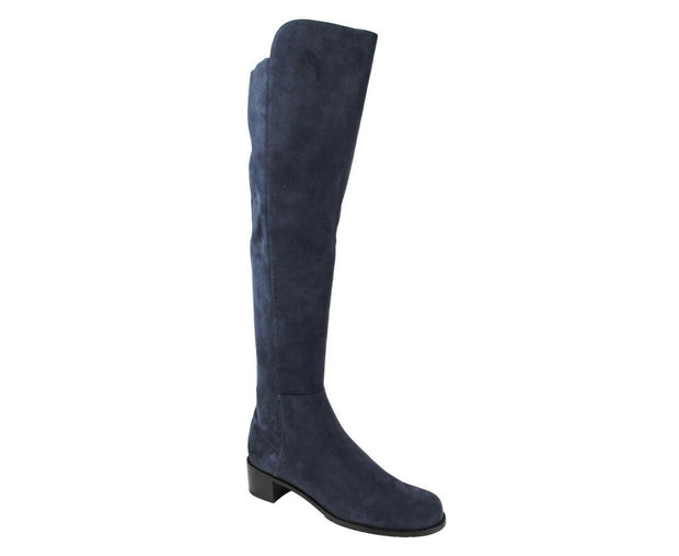Stuart Weitzman Women's Allserve Nice Blue Suede Knee Boot
