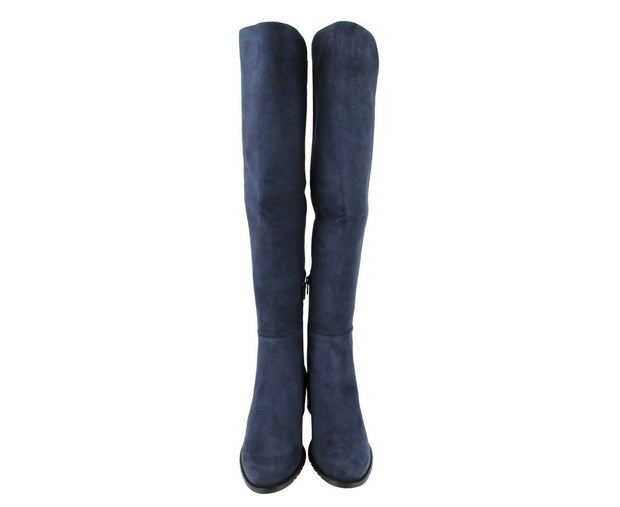 Stuart Weitzman Women's Allserve Nice Blue Suede Knee Boot