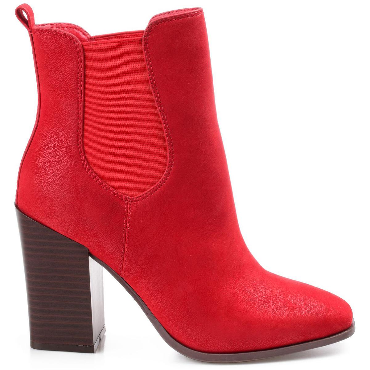 Maxxie Womens Laceless Almond Toe Ankle Boots