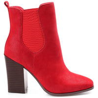 Maxxie Womens Laceless Almond Toe Ankle Boots