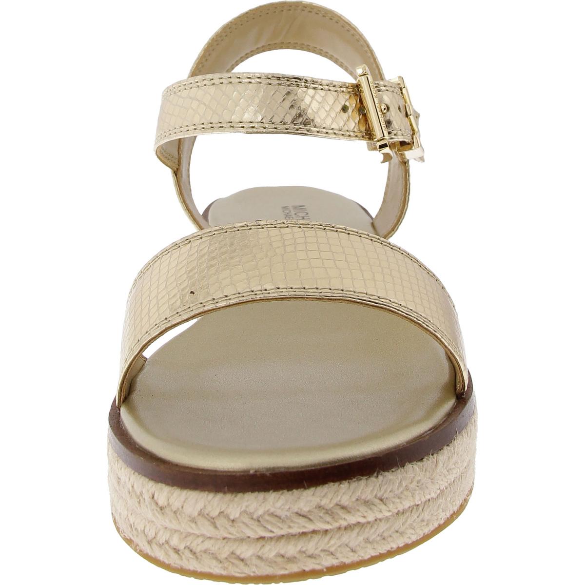 Richie Womens Leather Platform Espadrilles