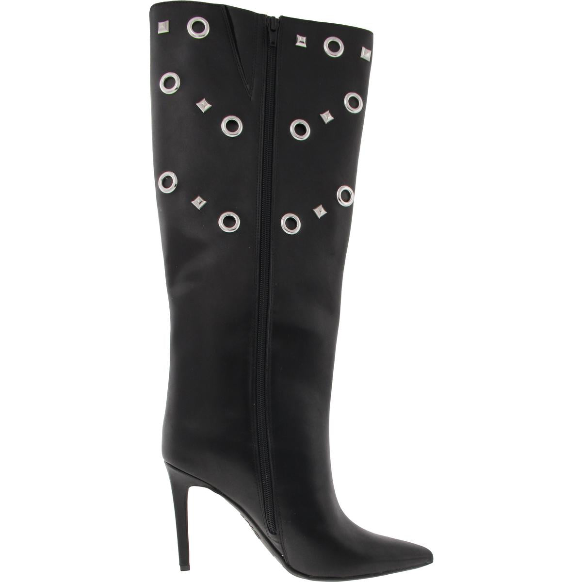Saqap Womens Leather Knee-High Boots