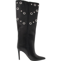 Saqap Womens Leather Knee-High Boots