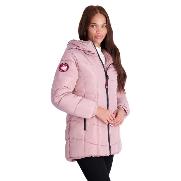 Womens Sherpa Cold Weather Puffer Jacket