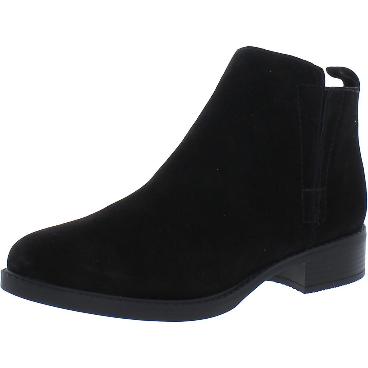 Larime Womens Zipper Ankle Booties 5.5 Medium Black