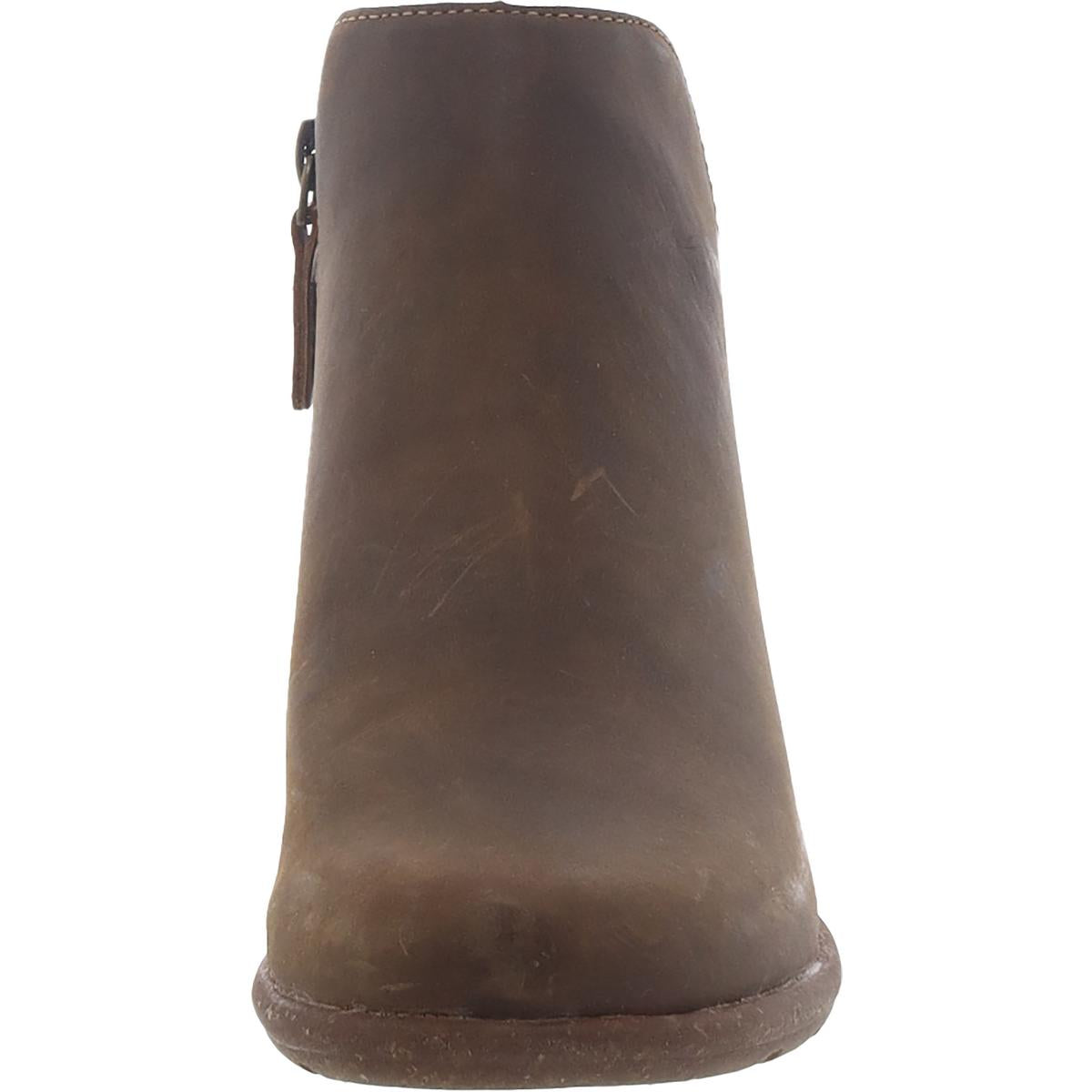 Wilrose Frost Womens Leather Zip Up Ankle Boots