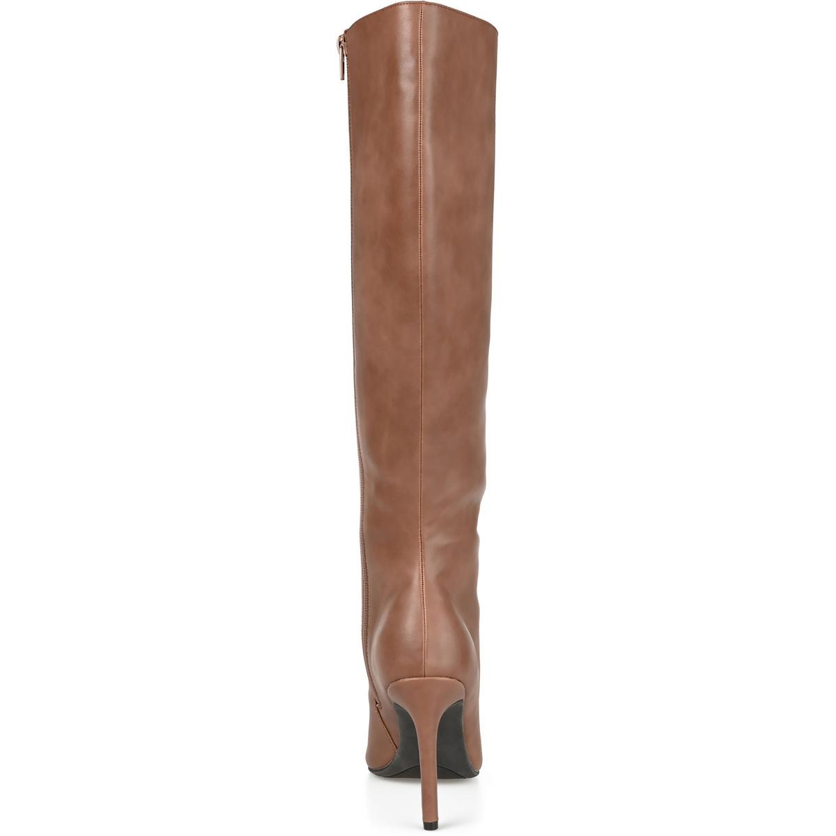 GLENDA Womens Square toe Retro Knee-High Boots