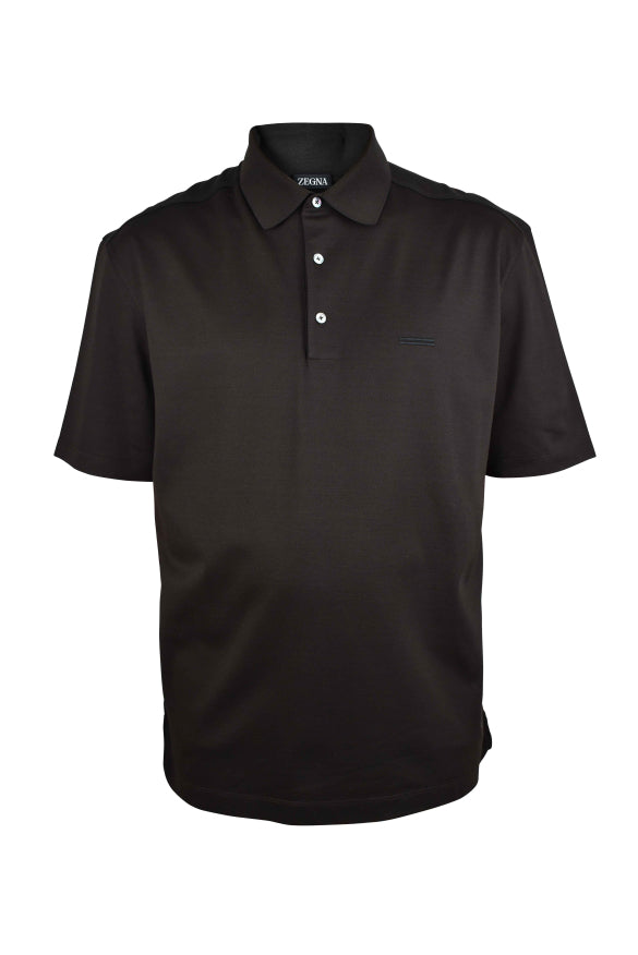 Zegna Men Pique Polo Shirt