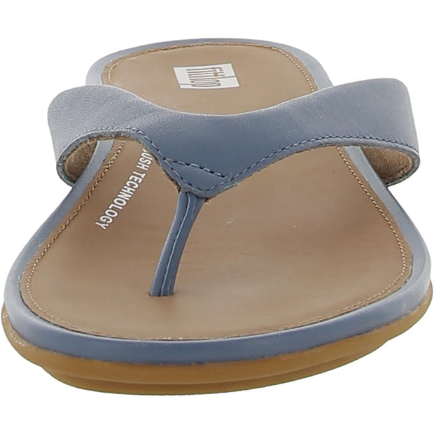 Gracie Womens Leather Thong Slide Sandals