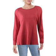 Amelia Womens Cotton Waffle Knit Thermal Top